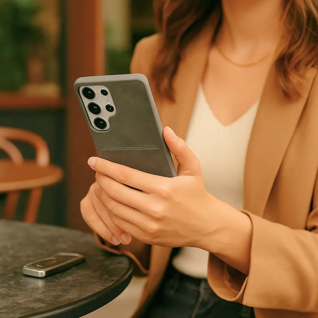 Velvety Matte Card Slot Case - Samsung