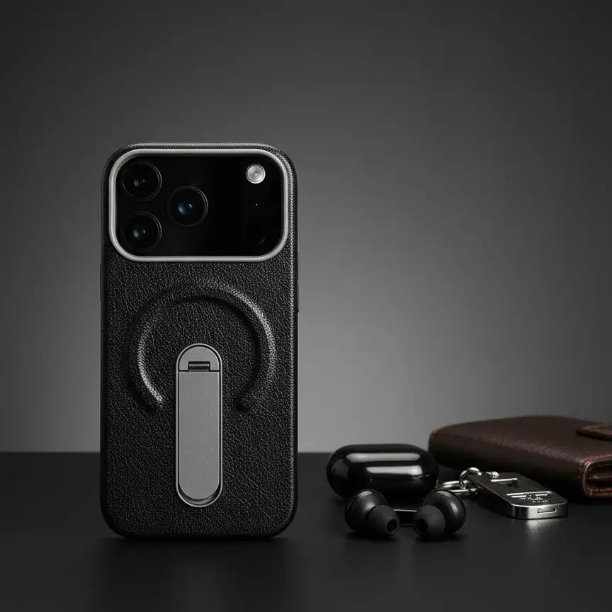 Rustic Stone Mag Stand Case