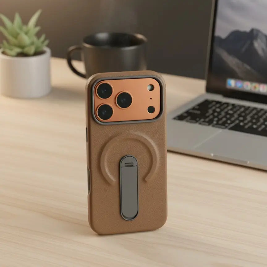 Rustic Stone Mag Stand Case