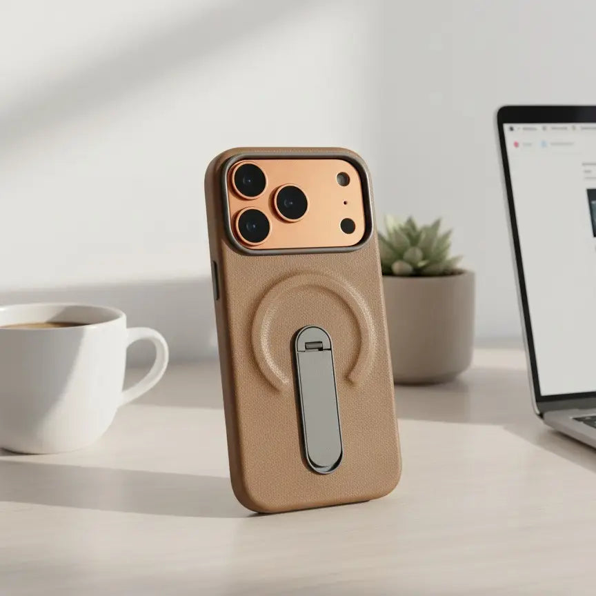 Rustic Stone Mag Stand Case