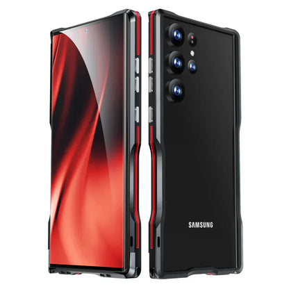 Anti-drop Bumper Samsung Case With Metal Frame Screw Lock