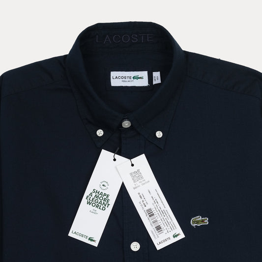 Lacoste Elegant Navy Blue Button-Up Shirt