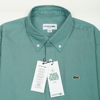 Lacoste Elegant Seafoam Green Button-Up Shirt
