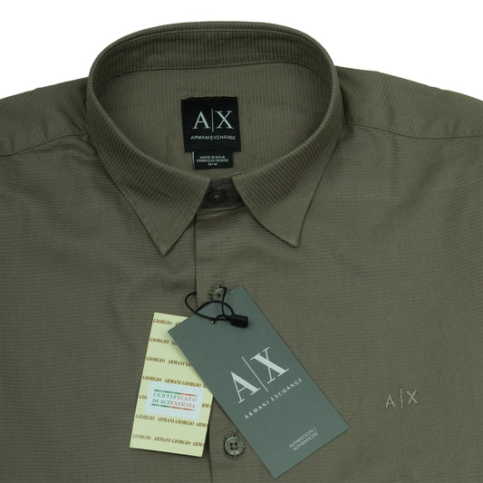Armani Exchange Olive Whisper Long Sleeve Shirt