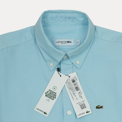 Lacoste Elegant Sky Blue Cotton Button-Up Shirt