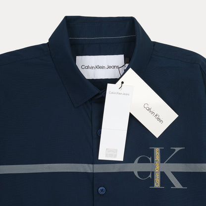 CALVIN KLEIN JEANS Opulent Azure Modern Fit Long Sleeve Shirt