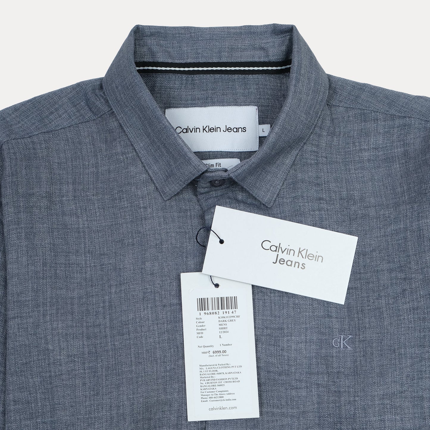 Calvin Klein Jeans Men's Casual Chambray Shirt