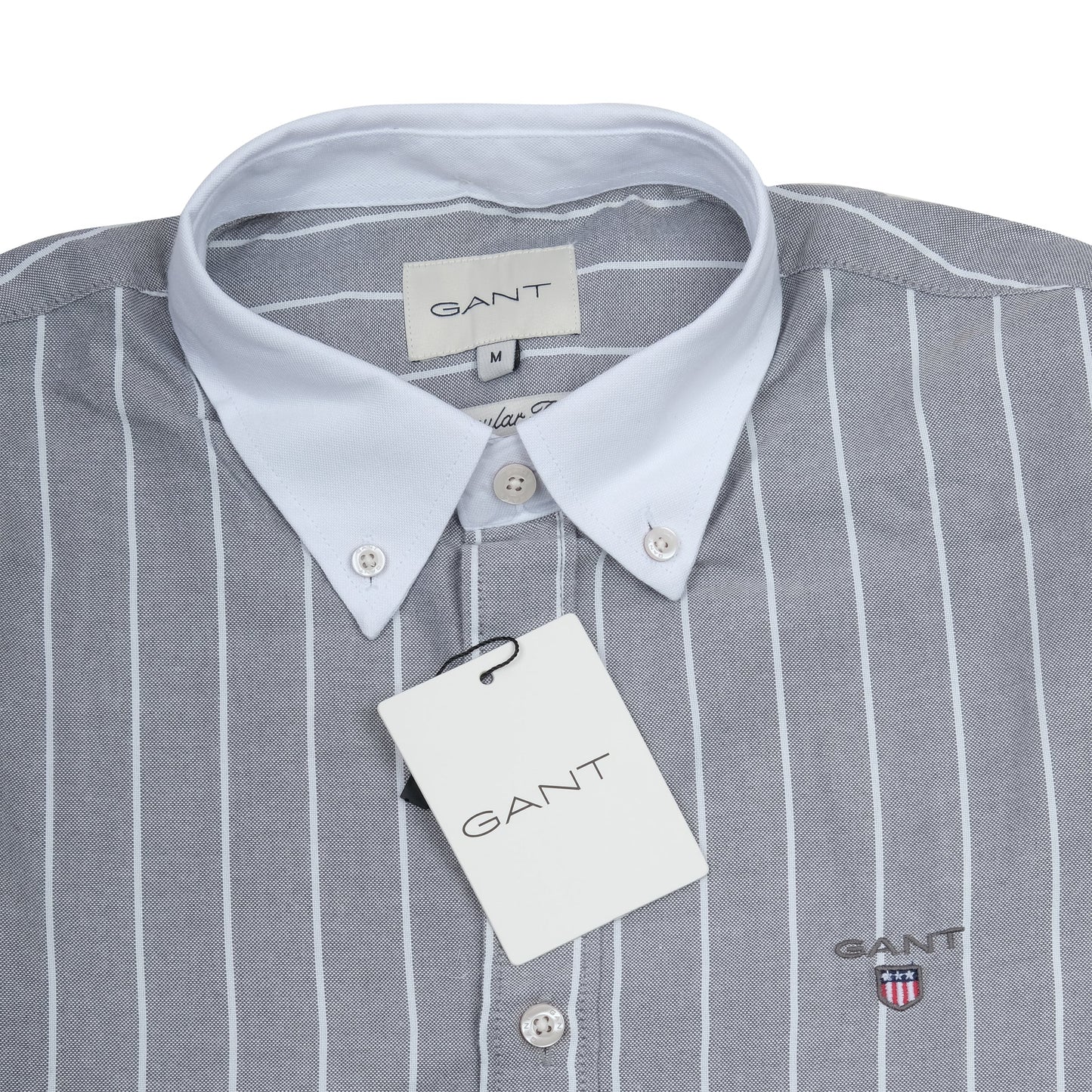 GANT Opulent Ashen Classic Fit Long Sleeve Dress Shirt
