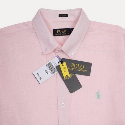 Polo Ralph Lauren Classic Fit Linen Shirt in Blush Blossom
