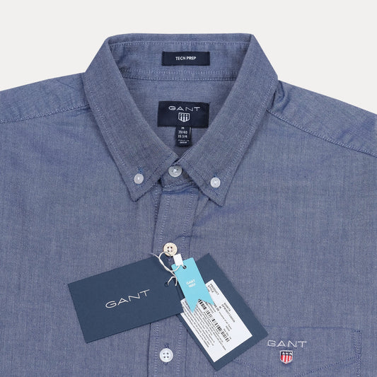 GANT Tech Prep Chambray Shirt in Serene Sky
