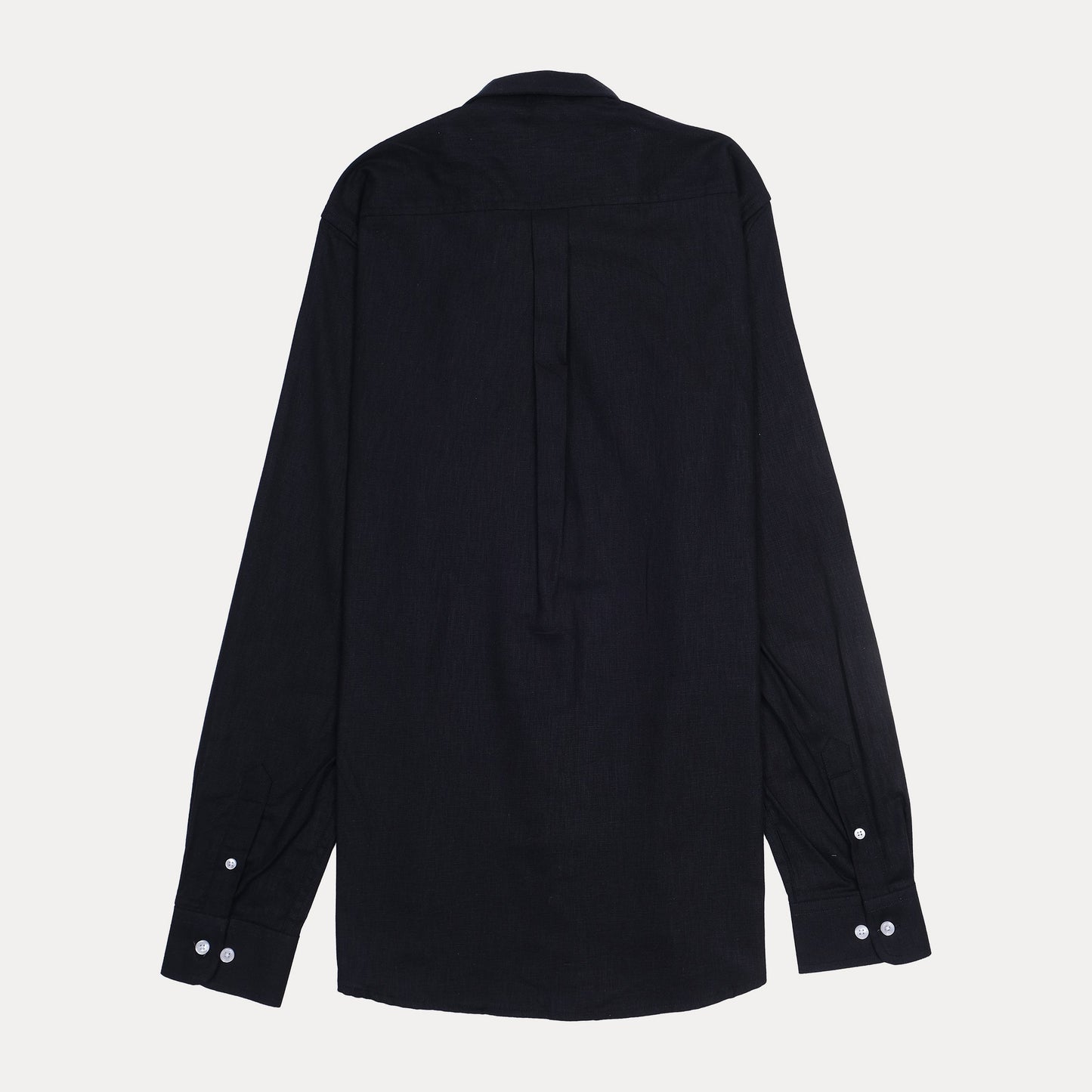 Polo Ralph Lauren Linen Classic Fit Black Button-Down Shirt