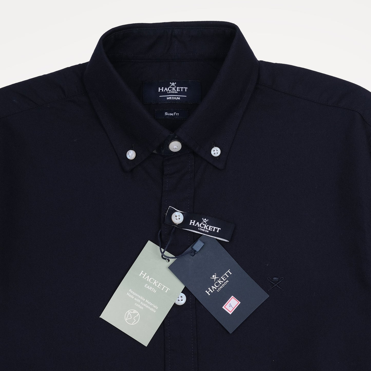 HACKETT Elegant Midnight Blue Slim Fit Shirt