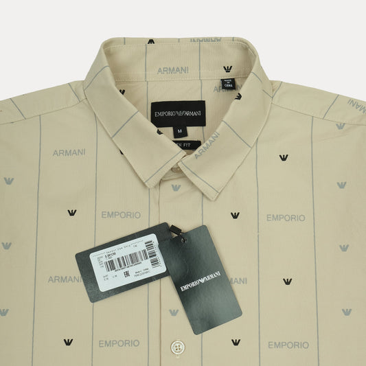 EMPORIO ARMANI Logo Print Long Sleeve Shirt