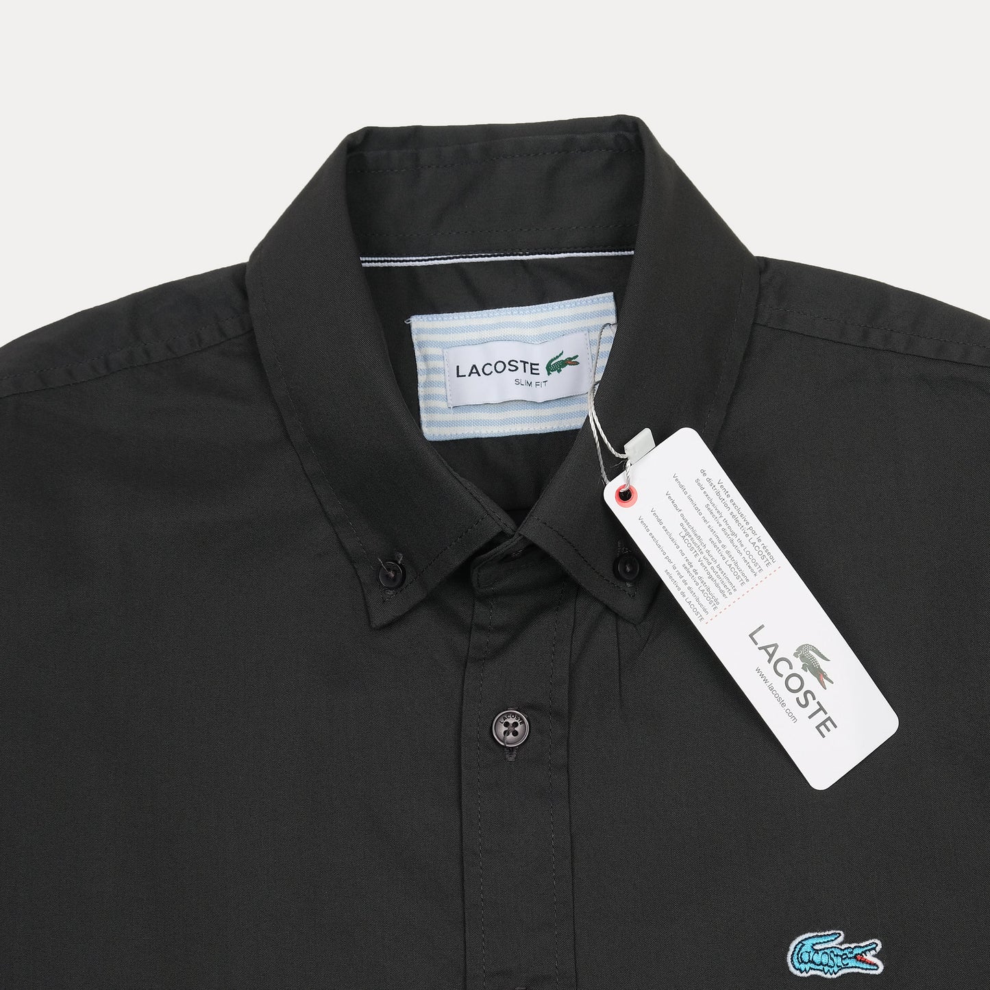 Lacoste Elegant Noir Slim Fit Shirt