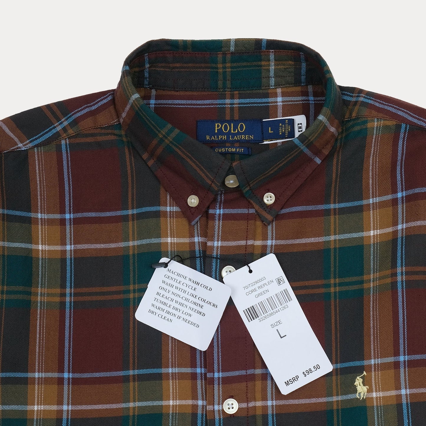 Polo Ralph Lauren Custom Fit Plaid Button-Up Shirt