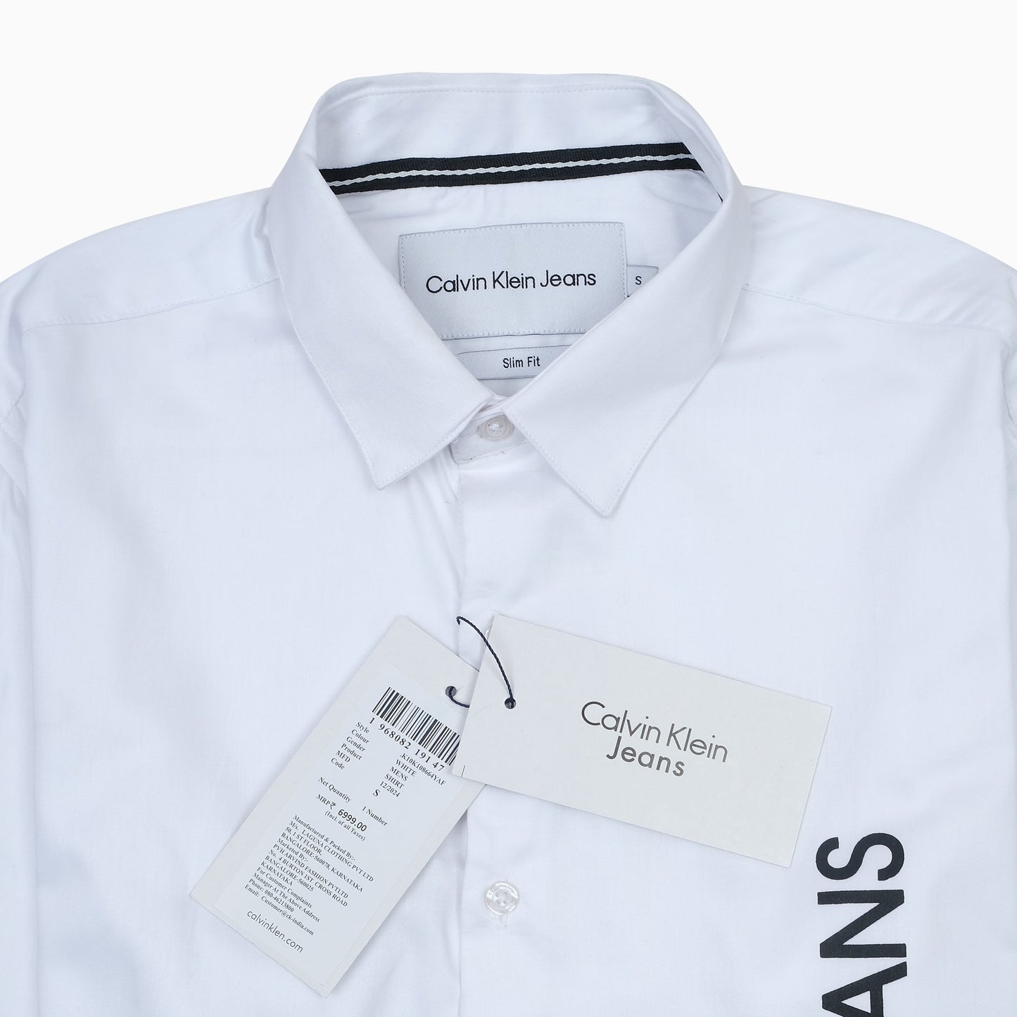 Calvin Klein Jeans Slim Fit White Shirt