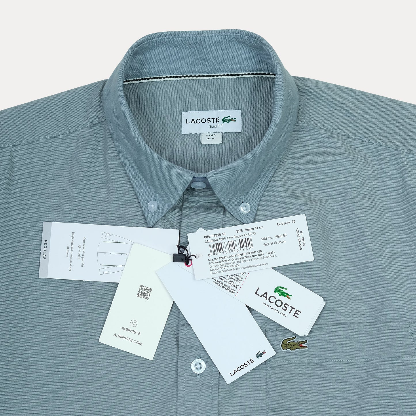 Lacoste Elegant Mist Long Sleeve Shirt