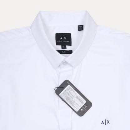 Armani Exchange Slim Fit White Dress Shirt