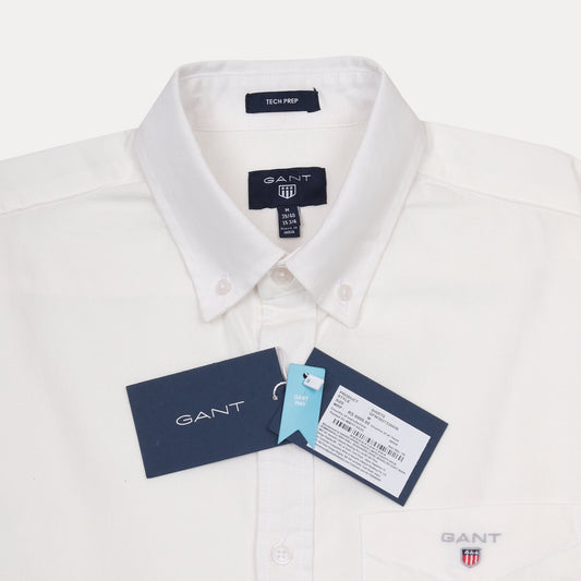 GANT Tech Prep Elegant Whisper White Button-Up Shirt