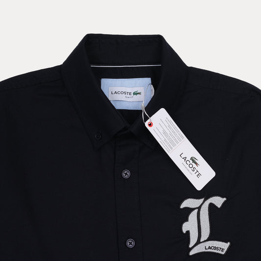 Lacoste Elegant Navy Button-Up Shirt