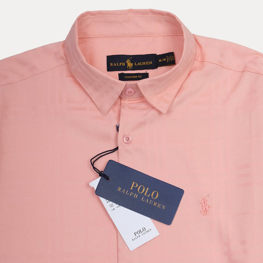 Ralph Lauren Custom Fit Silken Blush Button-Up Shirt