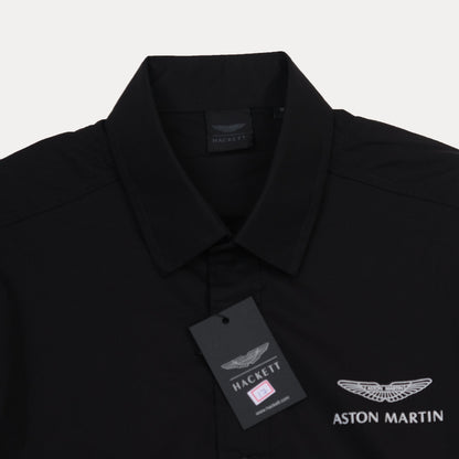 Hackett Aston Martin Luxe Black Button-Up Shirt