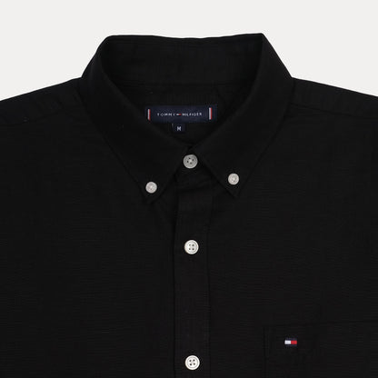 Tommy Hilfiger Classic Fit Black Button-Down Shirt