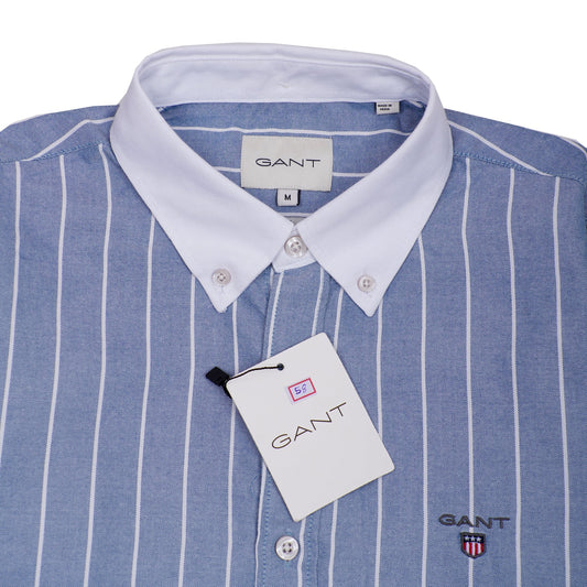 GANT Opulent Teal Tailored Fit Long Sleeve Button-Up Shirt