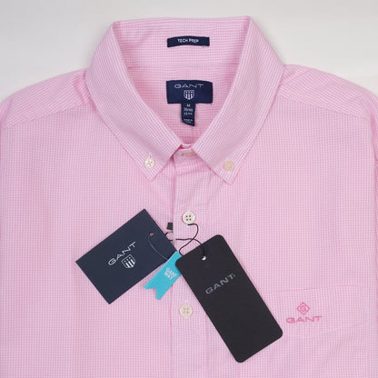 GANT Tech Prep Pink Check Button-Down Shirt