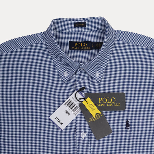 Polo Ralph Lauren Classic Fit Gingham Shirt in Nautical Navy
