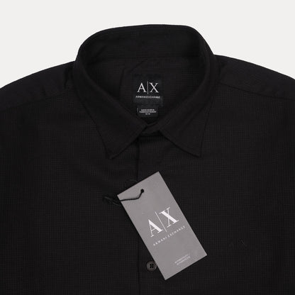 Armani Exchange Elegant Midnight Button-Up Shirt