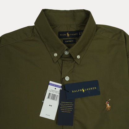 RALPH LAUREN Prismatic Sage Custom Fit Long Sleeve Shirt