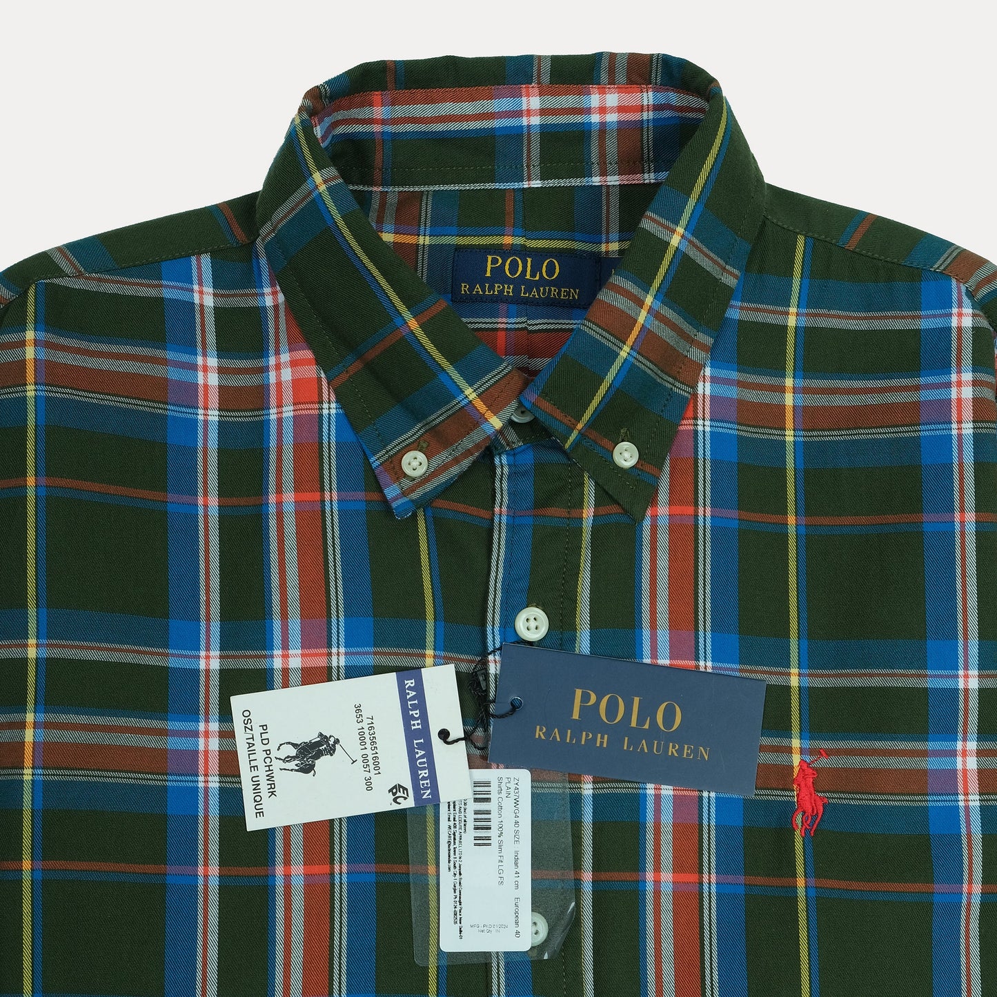 Ralph Lauren Classic Fit Plaid Button-Down Shirt