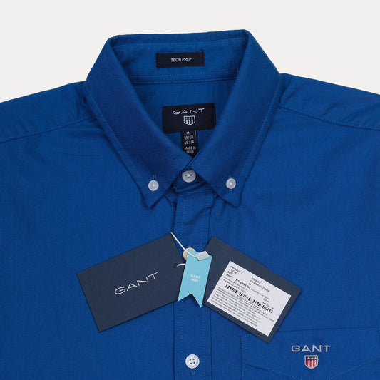 GANT Tech Prep Button-Up Shirt in Oceanic Blue - Effortlessly Stylish and Versatile
