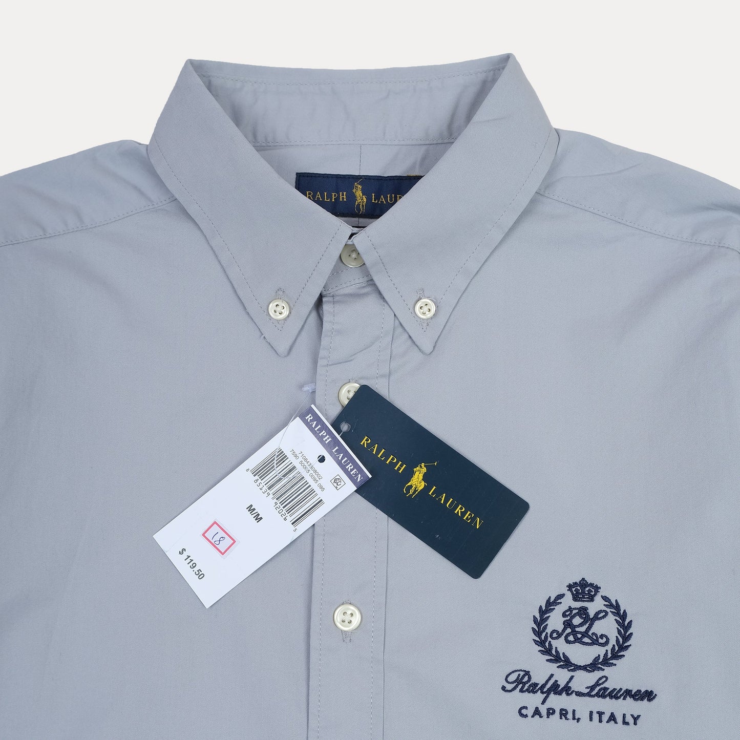 Ralph Lauren Classic Fit Button-Down Shirt in Light Blue