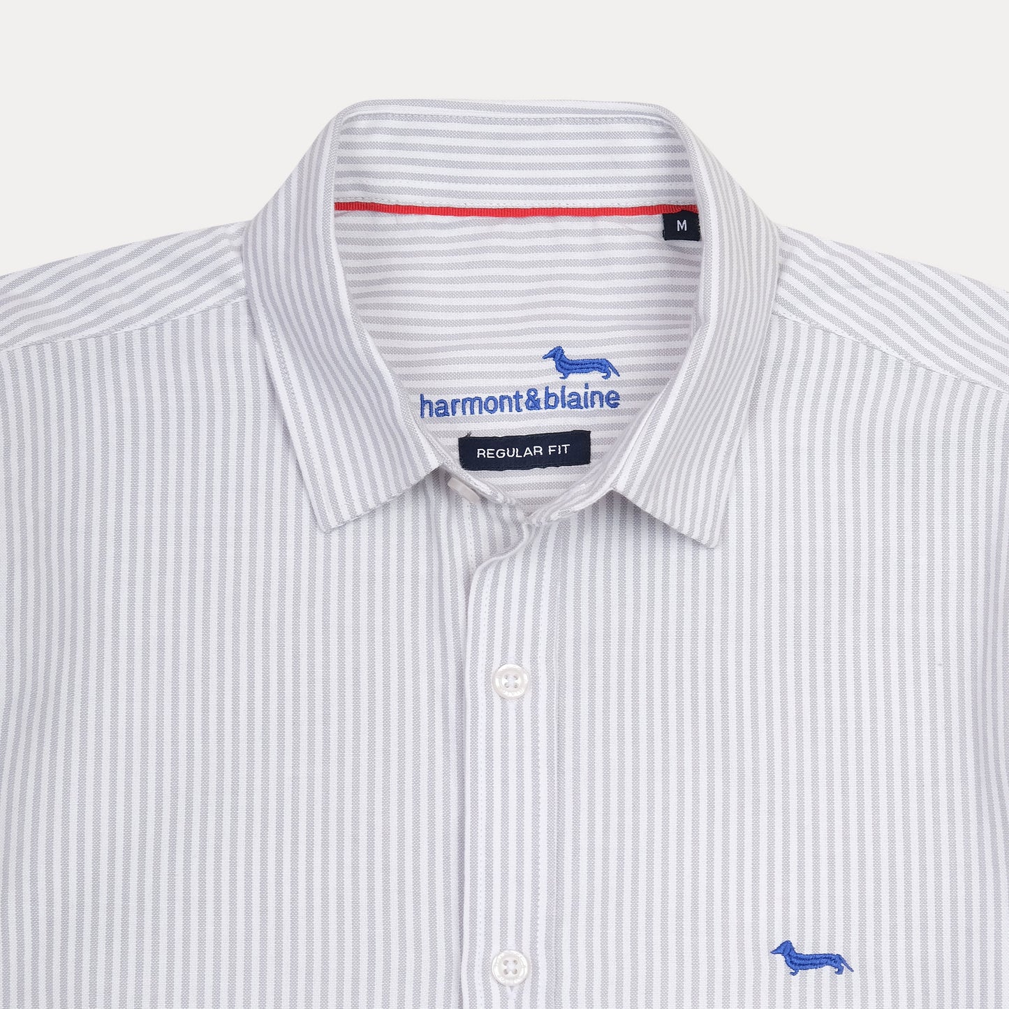 harmont & blaine Striped Elegance Shirt in Whispering Blue