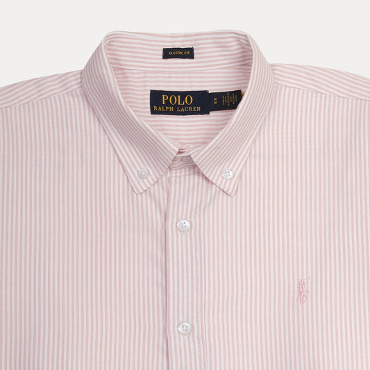 Polo Ralph Lauren Classic Fit Striped Shirt in Blush Whisper