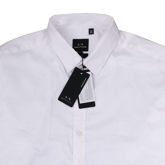 Armani Exchange Crisp Cotton Classic White Shirt