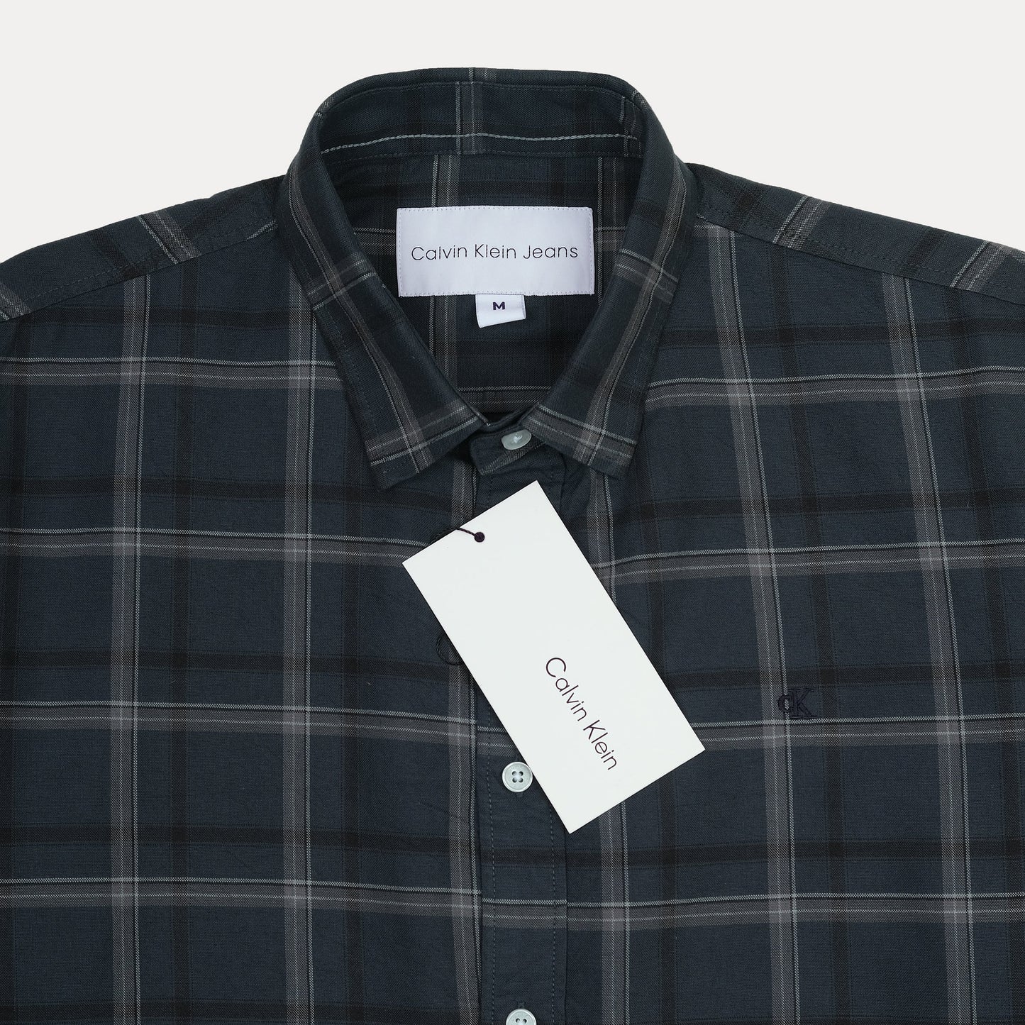Calvin Klein Jeans Sophisticated Slate Plaid Shirt