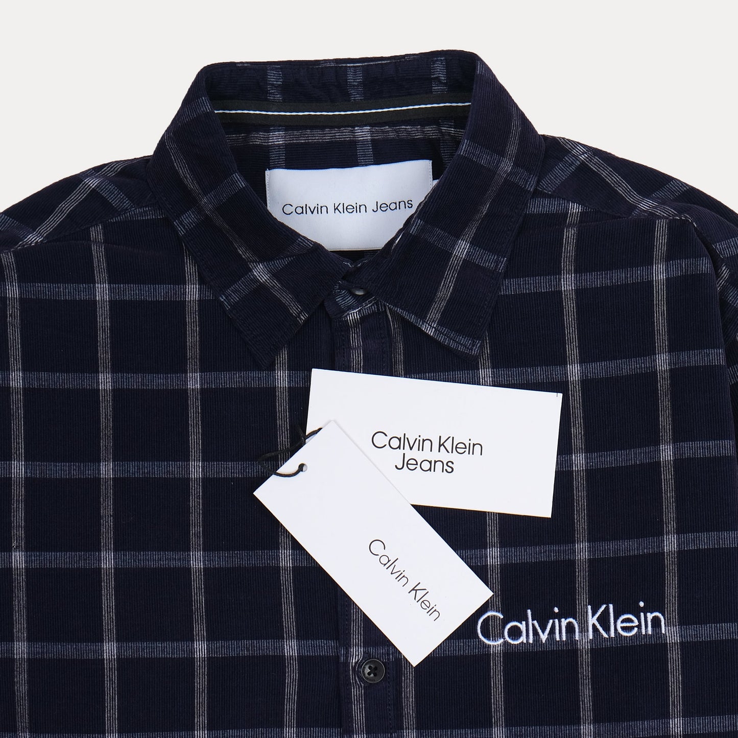Calvin Klein Cozy Checkered Flannel Shirt in Midnight Plaid