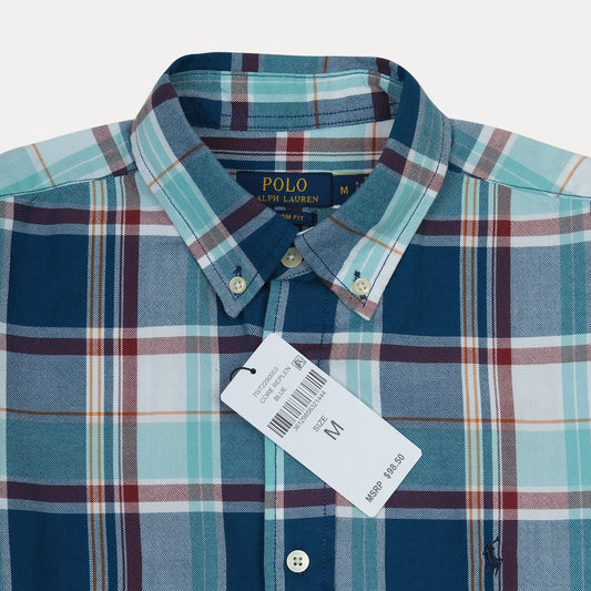 Polo Ralph Lauren Breezy Blue Plaid Button-Up Shirt