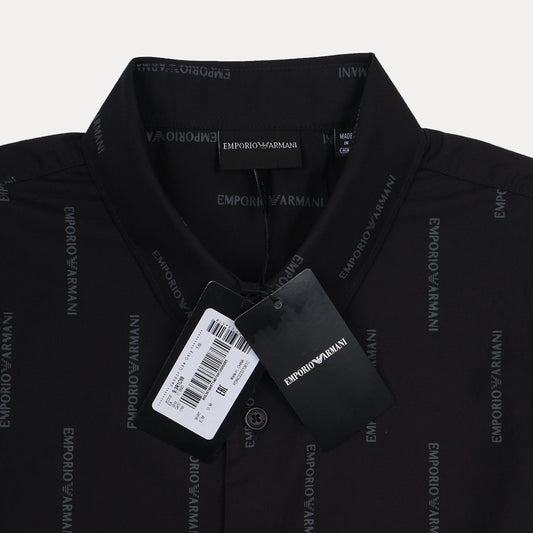 EMPORIO ARMANI Logo Print Long Sleeve Shirt