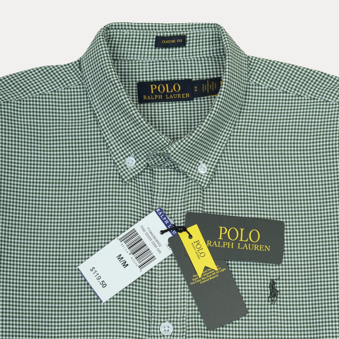 Polo Ralph Lauren Classic Fit Gingham Shirt in Enchanted Forest Green