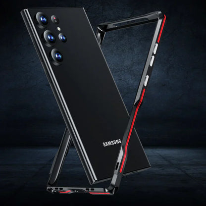 Anti-drop Bumper Samsung Case With Metal Frame Screw Lock