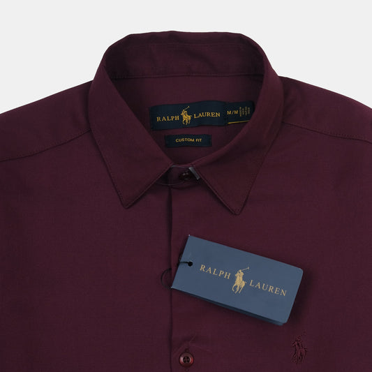 Ralph Lauren Custom Fit Shirt in Majestic Merlot