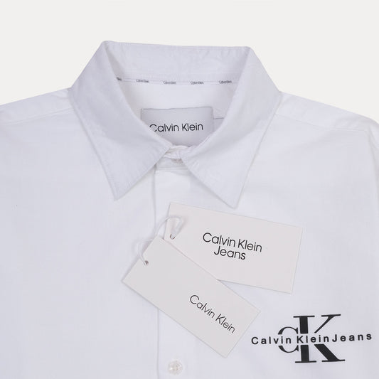 Calvin Klein Effortlessly Chic White Button-Up Shirt