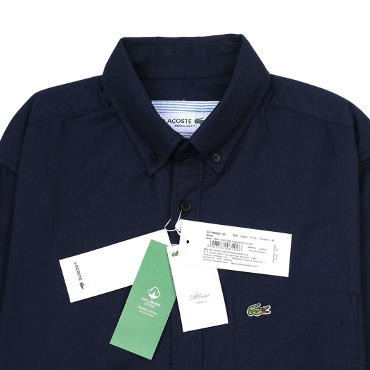 Lacoste Elegant Indigo Button-Up Shirt