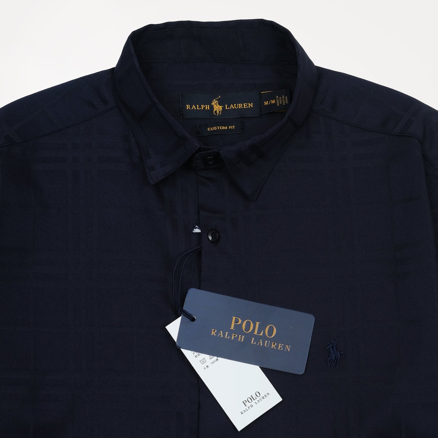 Ralph Lauren Elegant Midnight Plaid Button-Up Shirt