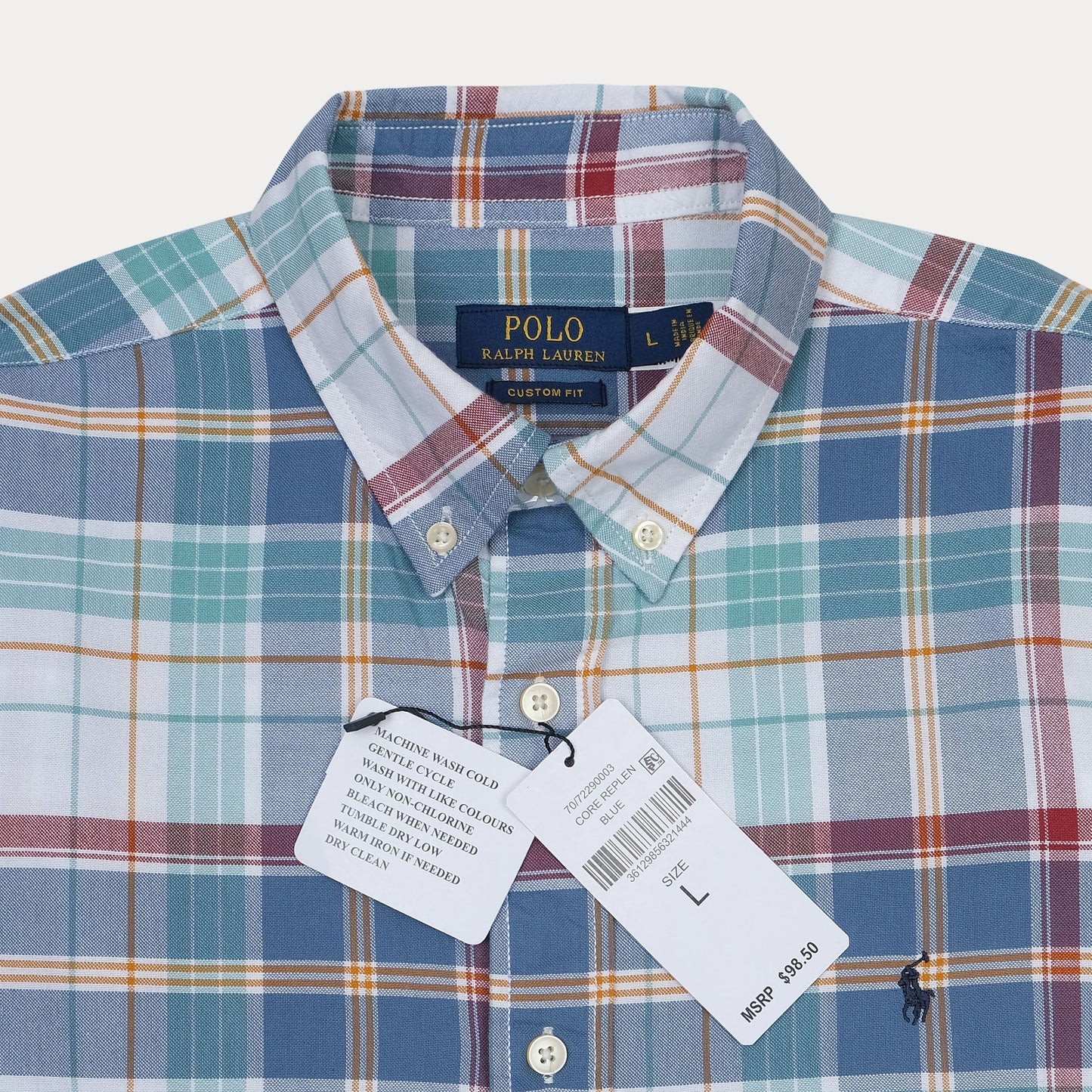 POLO RALPH LAUREN Custom Fit Plaid Button-Down Shirt