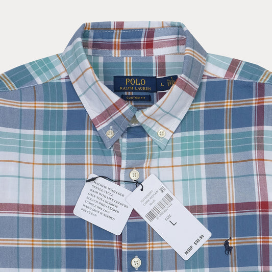 POLO RALPH LAUREN Custom Fit Plaid Button-Down Shirt